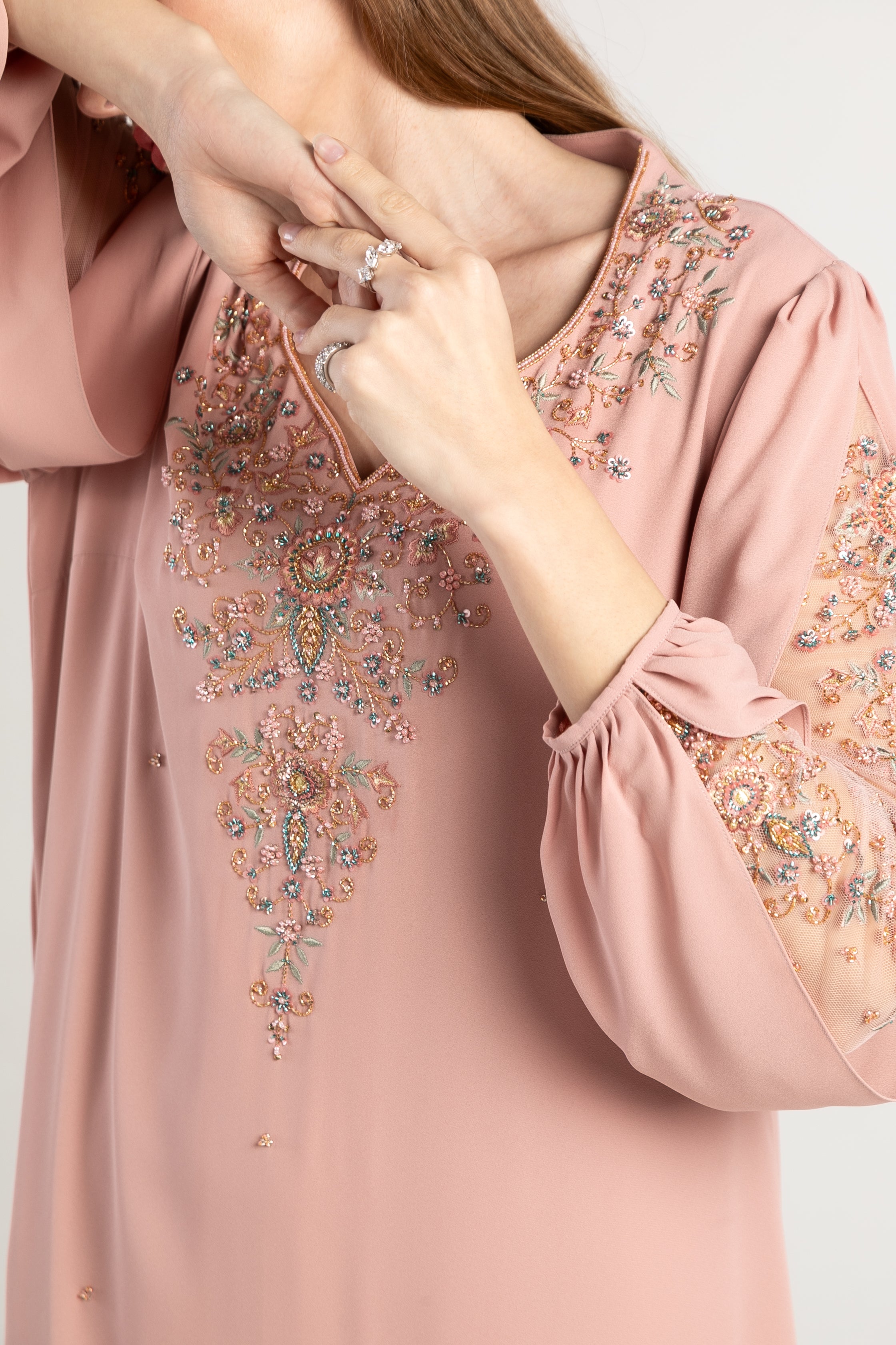Rose Dawn A-Line kaftan