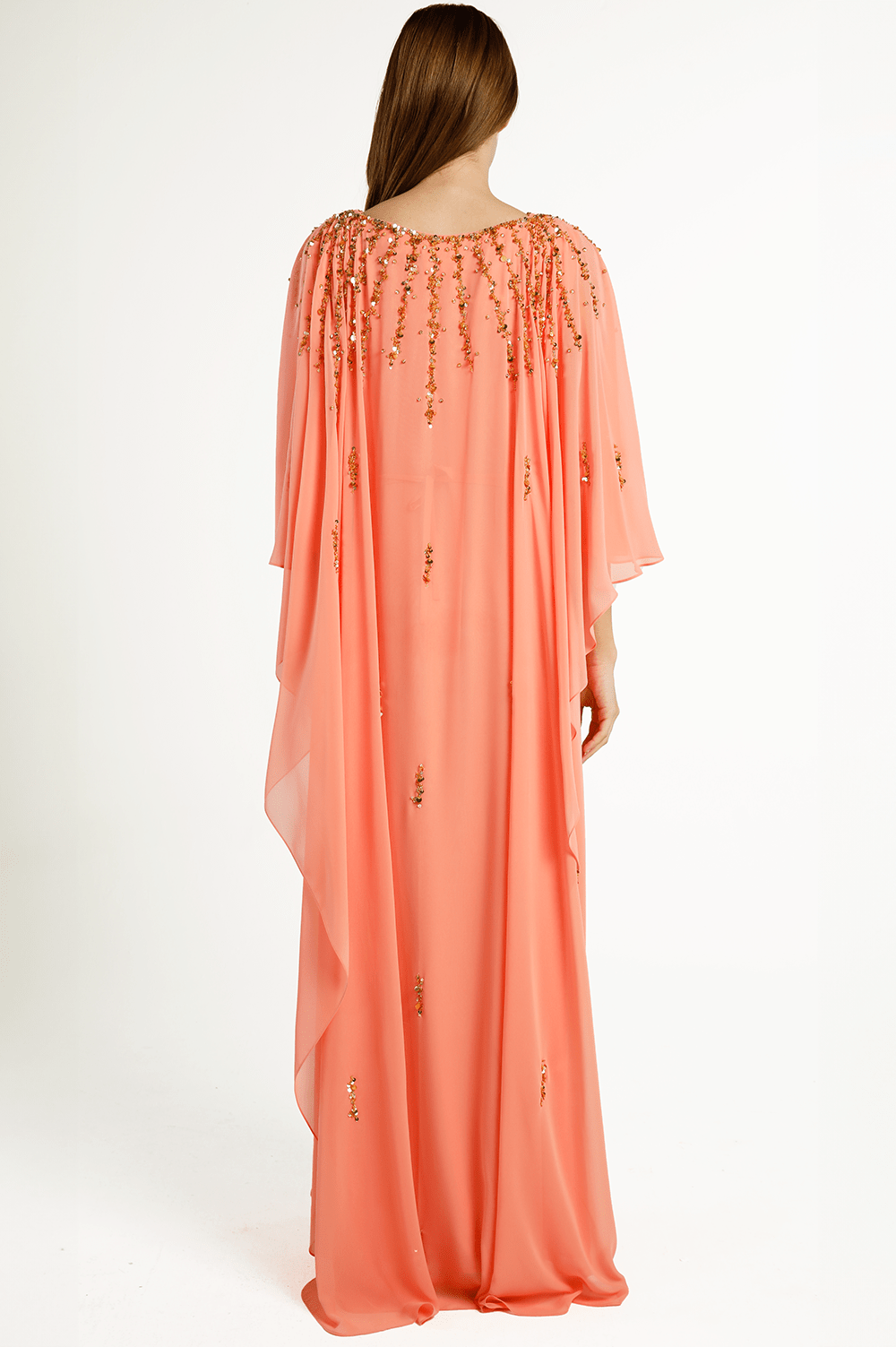 Pale Orange A- Line Kaftan